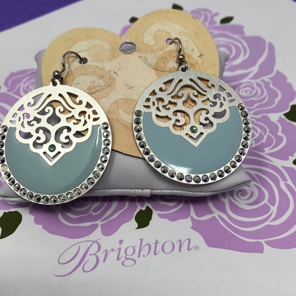 Brighton velveteen french wire earrings - Picture 2 of 3
